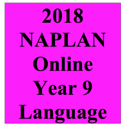 2018 Kilbaha Interactive NAPLAN Trial Test Language Year 9